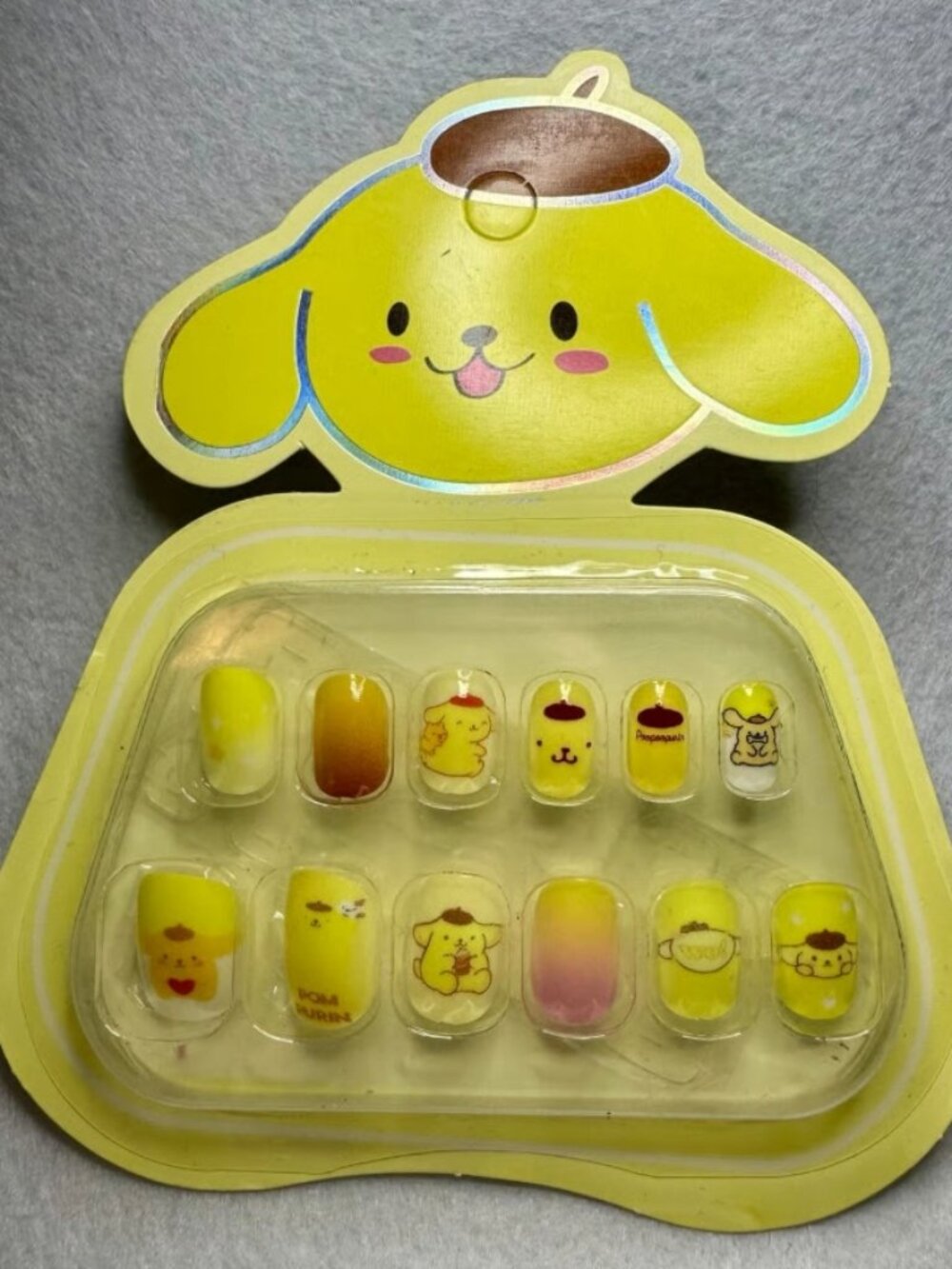 Pompompurin Sanrio Press On Nails Childrens Size